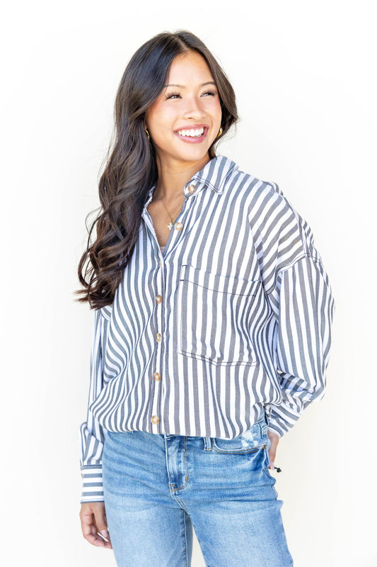 Dockside Morning Button Down Top