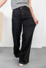 After Hours Black Wide Leg Jeans
