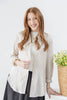 Radiant Lines Long Sleeve Button Down Top