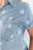 Star Power Denim Short Sleeve Top