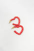 Sweetheart Swirls Heart Hoop Earrings