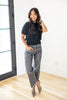 Shadow Play Slim Wide Crop Jeans