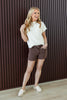 Mocha Mood Brown Cutoff Shorts