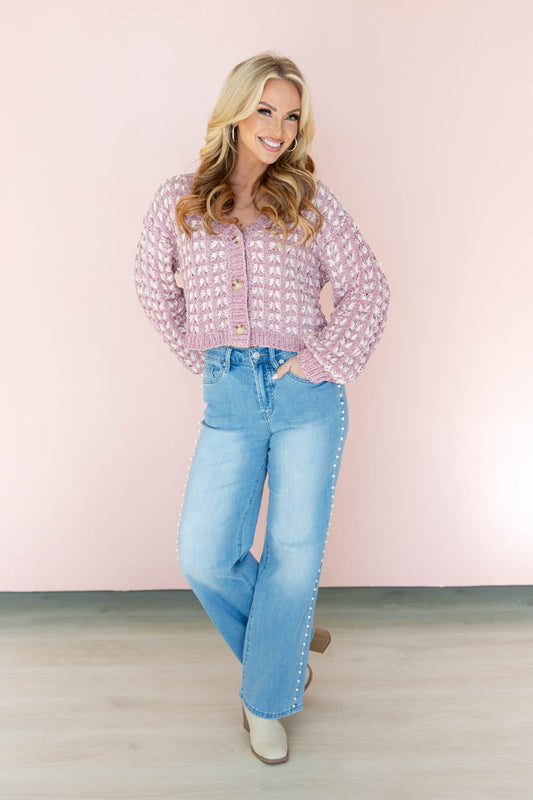 Soft Launch Pearl Embellished Jeans