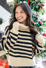 Bundle Me Up Striped Turtleneck Sweater