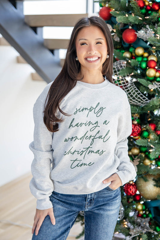 A Wonderful Christmas Time Crewneck Sweatshirt