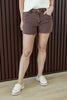 Mocha Mood Brown Cutoff Shorts
