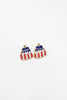 Sweet Liberty Glitter Stud Earrings