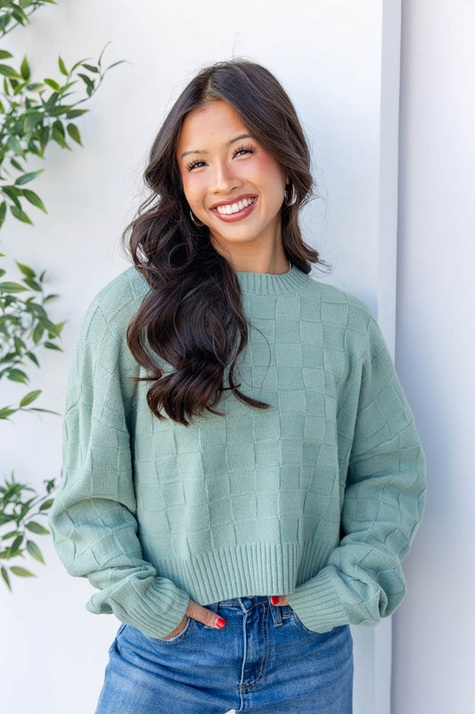 Morning Chill Checkered Sweater