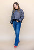 Wavelength Stripe Sweater Top