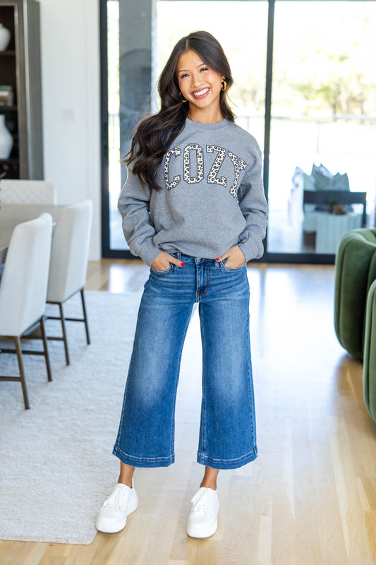 Shine On Mid Rise Clean Crop Denim Jeans