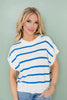 Feeling Striped Short Sleeve Top