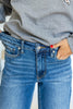Shine On Mid Rise Clean Crop Denim Jeans