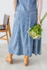 Howdy Honey Denim Midi Skirt