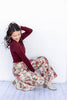 Bloomed Beauty Floral Wide Leg Pants
