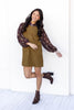 Classic Trendsetter Corduroy Mini Dress