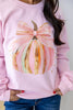 Pastel Pumpkin Graphic Crewneck Sweatshirt