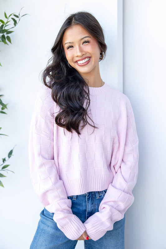 Morning Chill Checkered Sweater