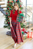 Kilted Edge Plaid Skirt