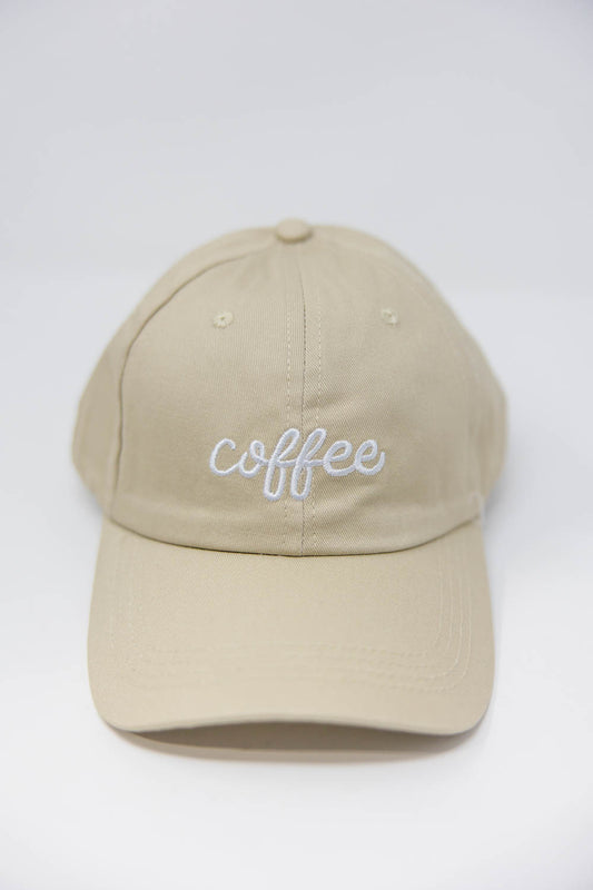 Coffee Time Embroidered Baseball Cap
