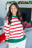 Stripe the Halls Crewneck Sweater