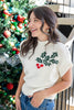 Mistletoe Kisses Short Sleeve Sweater