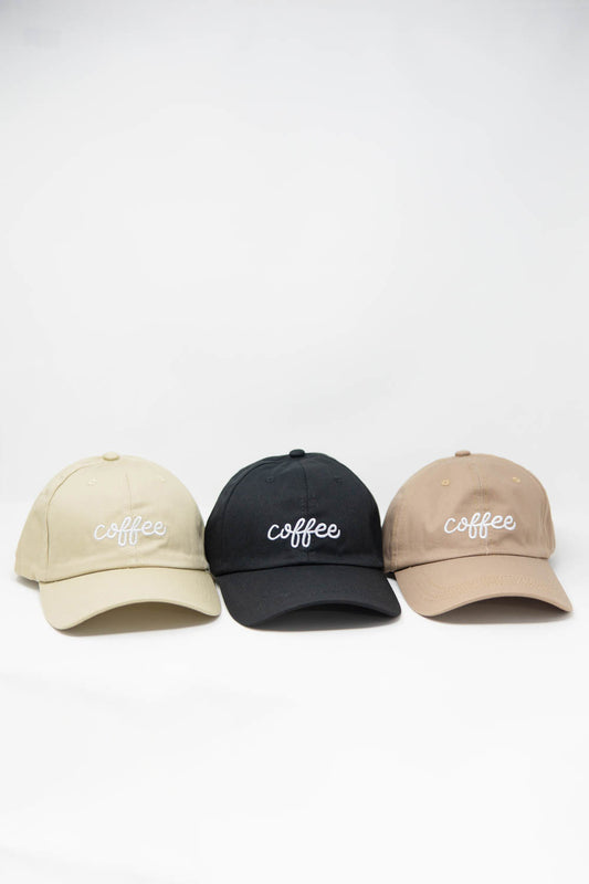 Coffee Time Embroidered Baseball Cap
