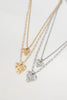 Open Hearted Layered Pendant Necklace