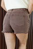 Mocha Mood Brown Cutoff Shorts