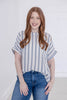 Easy Breezy Short Sleeve Striped Top