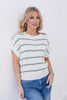 Feeling Striped Short Sleeve Top