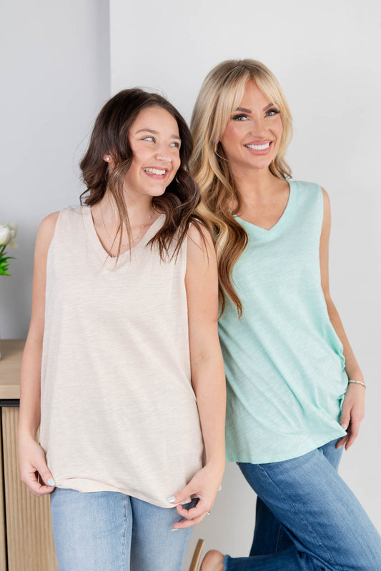 Clean Touch V-Neck Tank Top