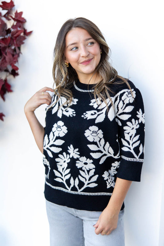 Floral Flirt Fit Sweater