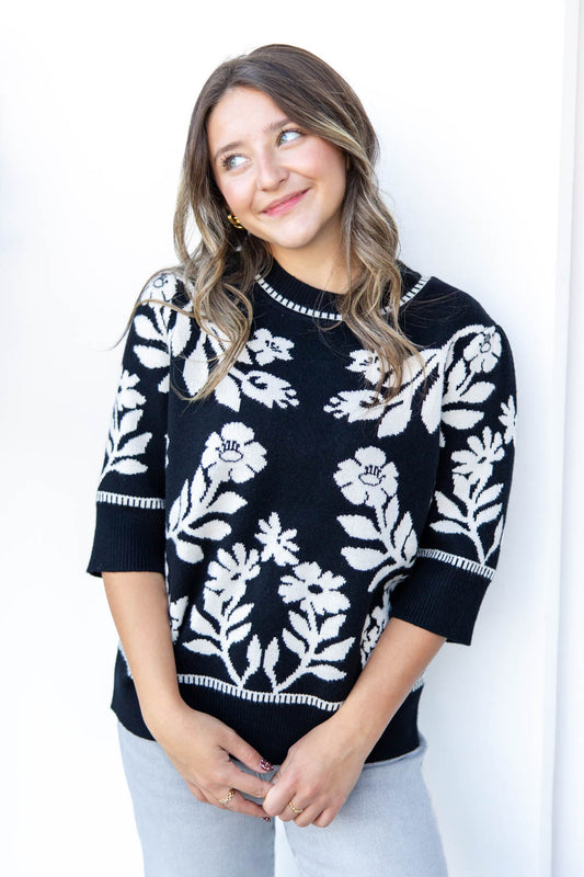 Floral Flirt Fit Sweater