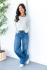 Main Character Belted Wide Leg Jeans