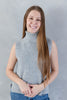 Cozy Cool Sleeveless Turtleneck Sweater