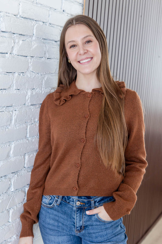 Femme Frill Ruffled Cardigan