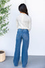 Main Character Belted Wide Leg Jeans