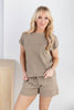 Comfort Zone Short Sleeve Top And Shorts Set