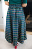 Kilted Edge Plaid Skirt