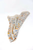 Silk Poetry Beige Floral Satin Square Scarf