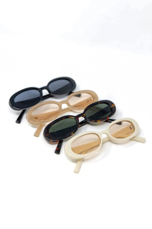 Sunset Club Retro Oval Frame Sunglasses