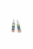 Color Splash Gold and Rhinestone Trio Hoop Earrings SET OF 3