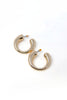 Golden Fortune Chunky Gold Hoop Earrings