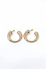 Golden Fortune Chunky Gold Hoop Earrings