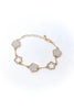 Lucky Streak Quatrefoil Clover Charm Bracelet
