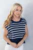 Bright Stripe Baby Cap Sleeve Top