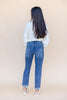 The Blueprint Bleach Splashed Boyfriend Jeans