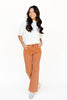 Bonfire Babe Rust Colored Cropped Jeans