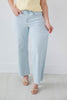 Barely Blue Bleach Wash Wide Leg Crop Jeans